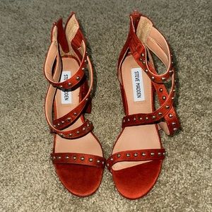 Steve Madden Burnt Orange Strappy Heels
